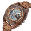 Wood Watch Women Lightweight Round Wrist Watch