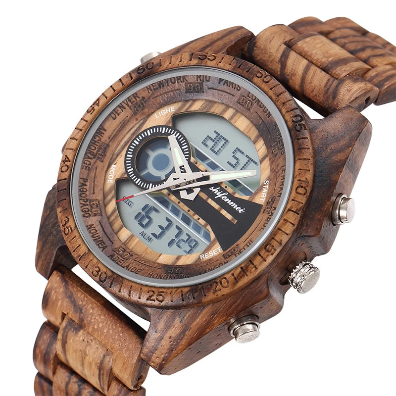 Natural Digital Men Watches