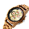 Wood Watch Women Lightweight Round Wrist Watch