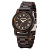 Wood Watch Women Lightweight Round Wrist Watch