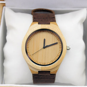 Bamboo Wooden Watches Men Handmade