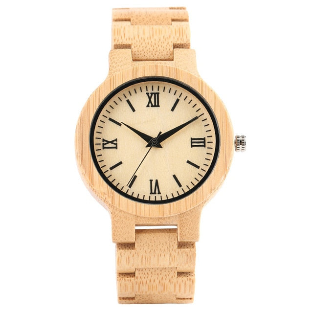 Wood Bamboo Watch Men Handmade