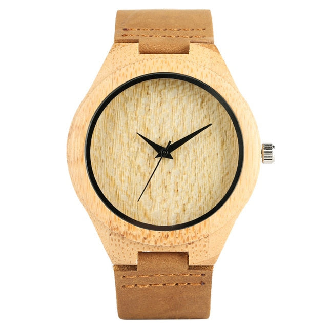 Wood Bamboo Watch Men Handmade