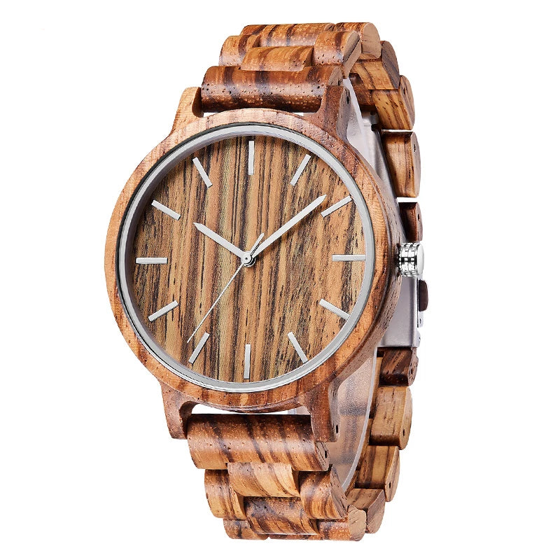 Wood Watch Sport Simple Wooden All Bamboo