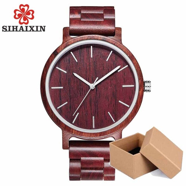 Wood Watch Sport Simple Wooden All Bamboo