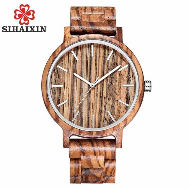 Wood Watch Sport Simple Wooden All Bamboo