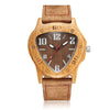 Natural Wooden Cowhide Leather Watches