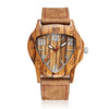 Natural Wooden Cowhide Leather Watches