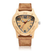 Natural Wooden Cowhide Leather Watches