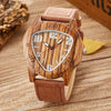 Natural Wooden Cowhide Leather Watches