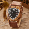 Natural Wooden Cowhide Leather Watches