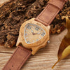 Natural Wooden Cowhide Leather Watches