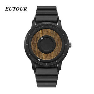 Wood Dial Scaleless Magnetic Watch